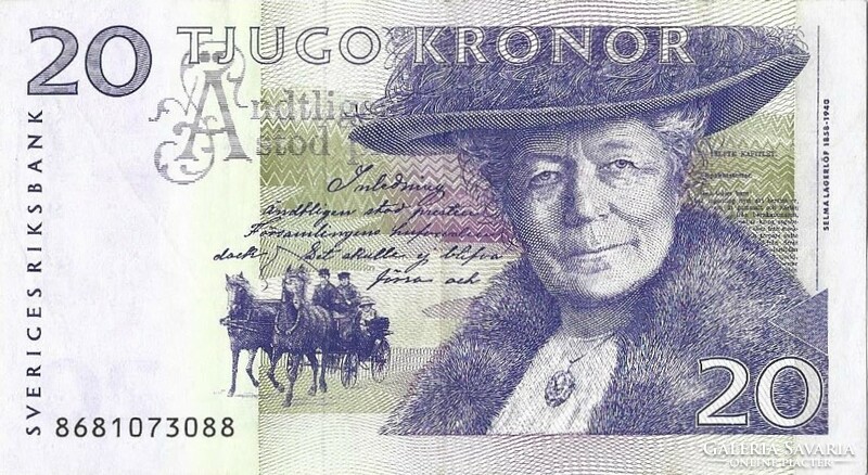 20 kronor korona 2006 Svédország 4 Gyönyörű.