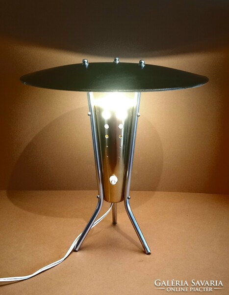 Tripod asztali UFO lámpa 1960.  ALKUDHATÓ Art deco design