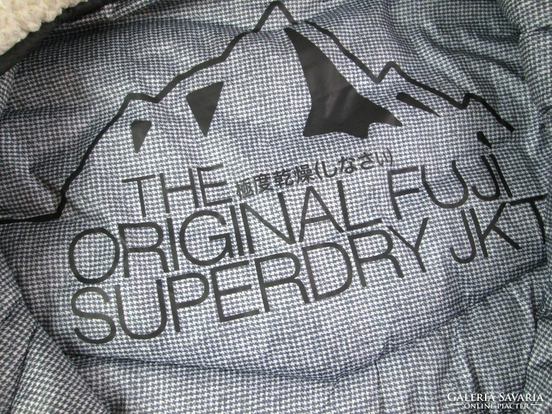 Original superdry (xs) women's black quilted jacket