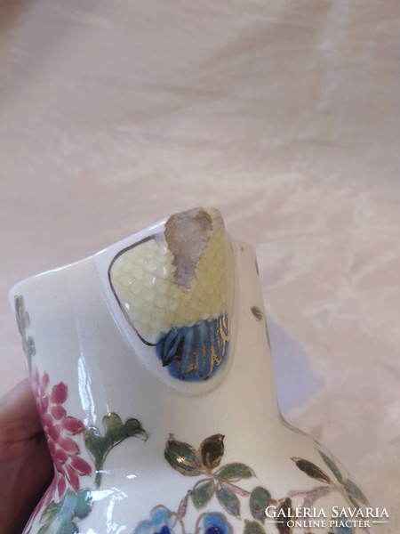 Antique fischer hand painted jug