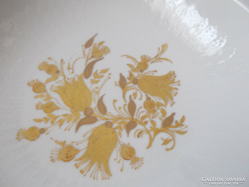 Rosenthal gilded decorative plate, decorative bowl, centerpiece (classic rose)