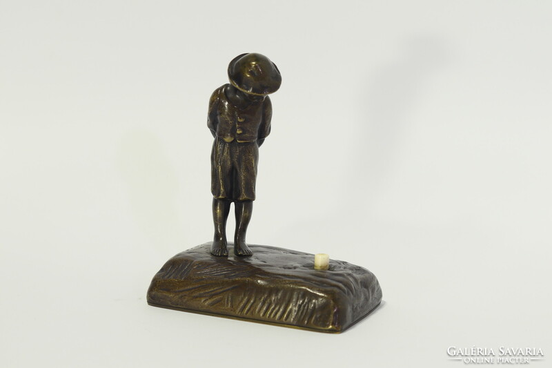 Tereszczuk Peter - bronz figurtális csengő