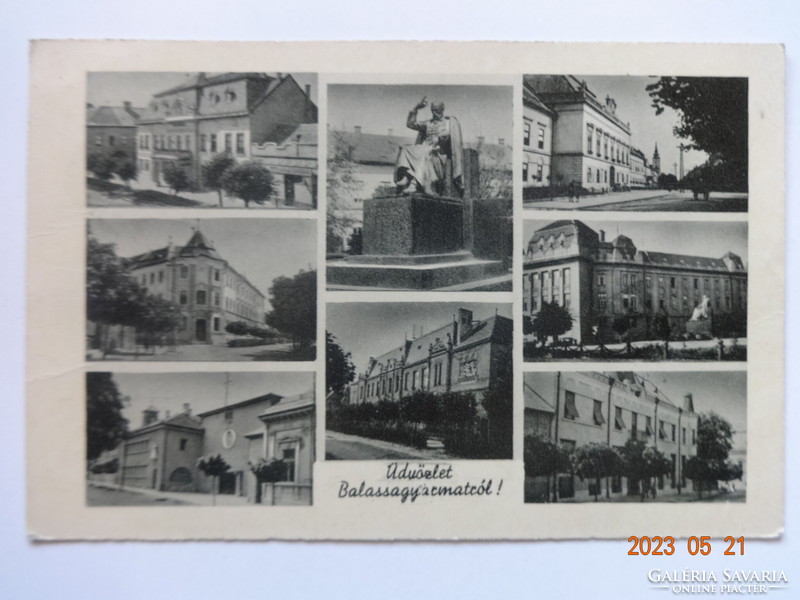 Old postcard: Balsa colony, details (1944)