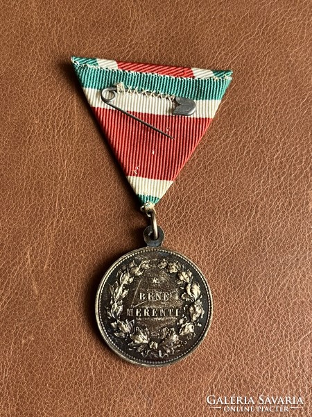 Vatican, ~1905, x. Pius bene Merenti medal with breast ribbon