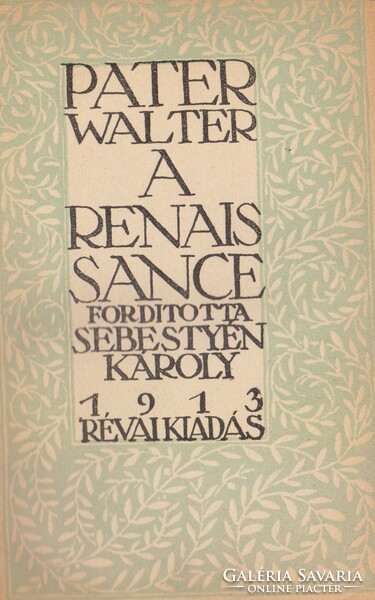 Pater Walter: the renaissance