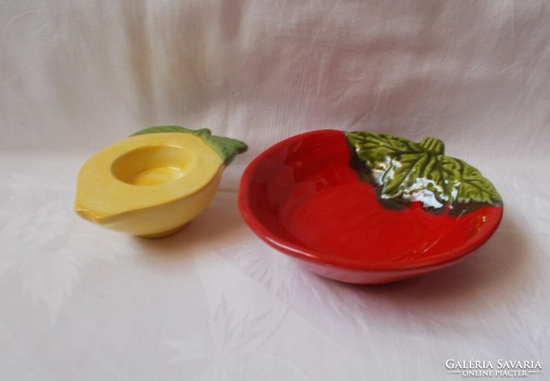 Tomato-shaped bowl, lemon, fruit-shaped candlestick (ariadne at home)