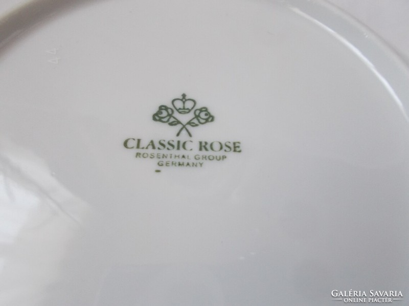 Rosenthal gilded decorative plate, decorative bowl, centerpiece (classic rose)