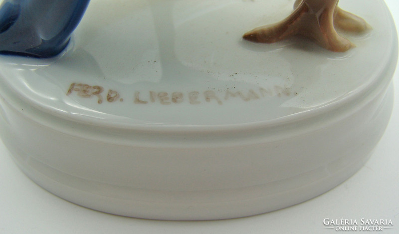 B670 Rosenthal Ferdinand Liebermann puttó a tukánon - gyűjtői ritkaság hibátlan állapotban