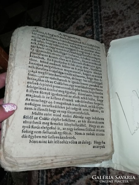 Book rarity with certificate Szenczi miller Albert. 1630 Lőcse
