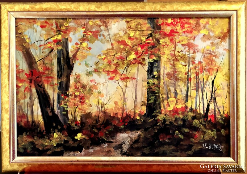 Bright autumn - contemporary painting