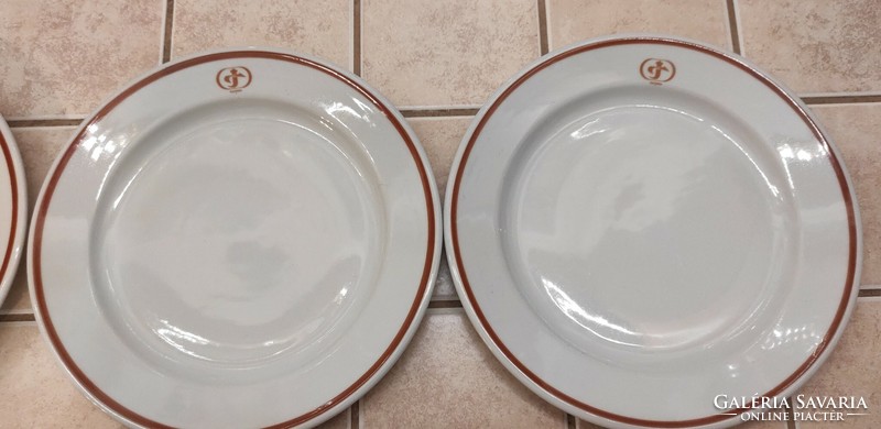 Alföldi tavern marked porcelain small plate (6 pcs.)