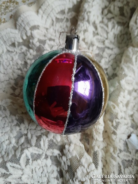 Purple harm deco Christmas ornament 13 cm high