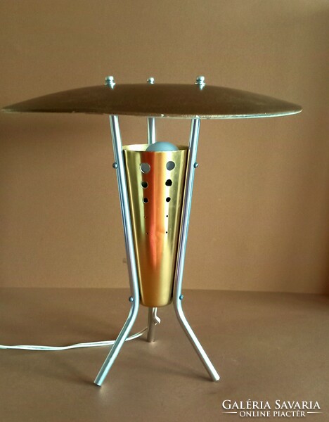 Tripod asztali UFO lámpa 1960.  ALKUDHATÓ Art deco design