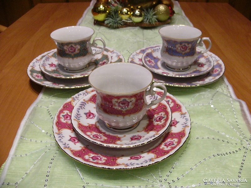 Seltmann weiden royal china three-piece breakfast set trio