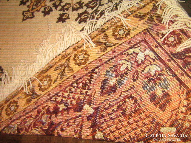 Beautiful baroque floral pattern woven bedspread