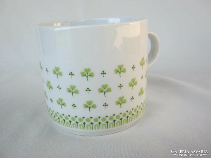 Alföldi porcelain mug with clover pattern