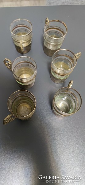 Set of copper-plated glasses