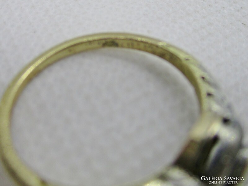 Wonderful antique 14kt gold ring with diamonds