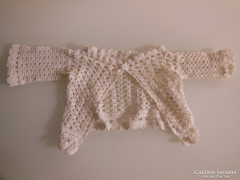 Baby clothes - crocheted - 15 x 15 cm - old - Austrian