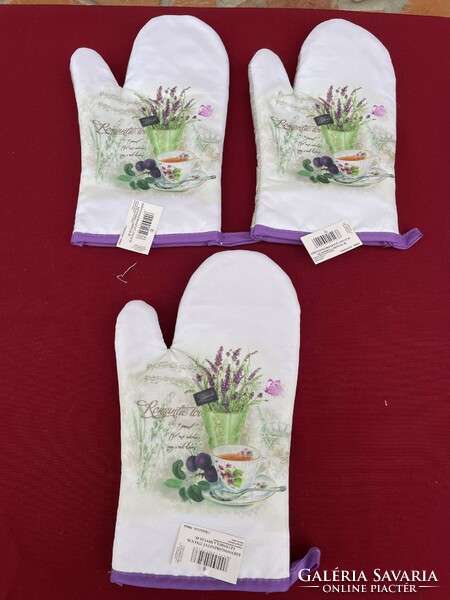 Beautiful new lavender lavender floral pot holder gloves oven mitts for Christmas gifts