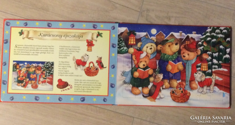 Karácsony puzzle könyv