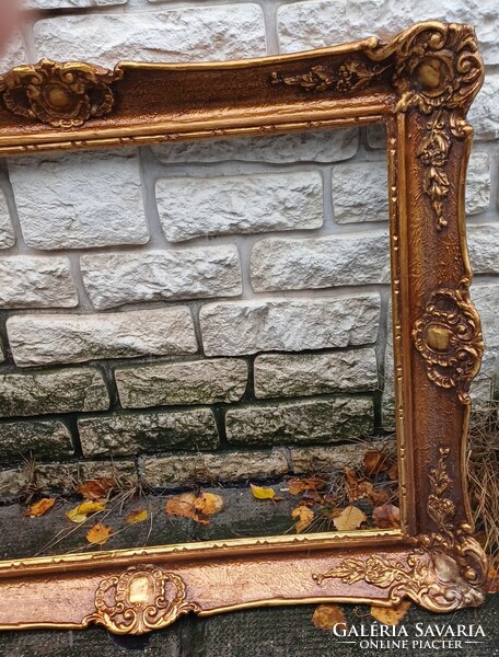 Antik szèles Blondel keret ,festmèny tükör kèp keret dekoràció gyüjtemèny.60 x 80 cm! Àlló fekvő mód