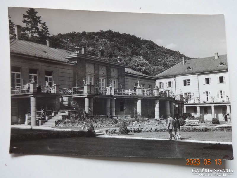 Régi képeslap: Parádfürdő, Kórház étterme (1961)
