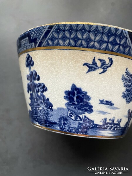 Real old willow English porcelain bowl