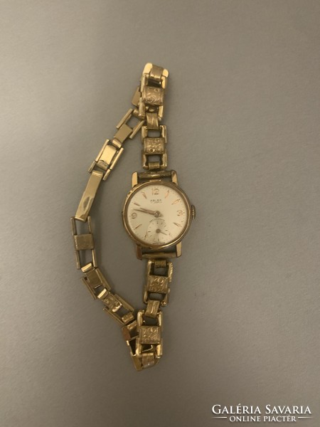Women's Swiss gold watch, 17jewels Arlea, the strap is gold-plated