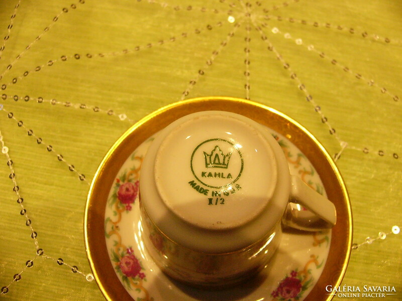 A0 kahla rose pattern coffee set