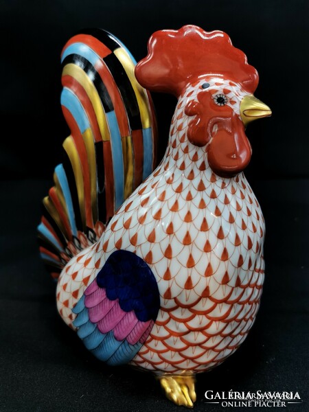 Herend rooster large m00591