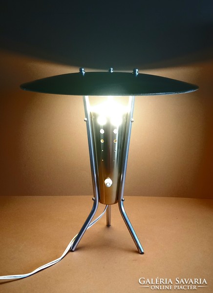 Tripod asztali UFO lámpa 1960.  ALKUDHATÓ Art deco design