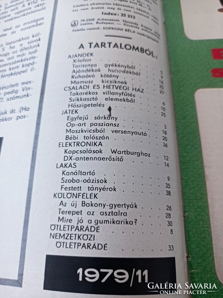 1979/ NOVEMBER EZERMESTER/ SZÜLETÈSNAPRA/KARÀCSONYRA.