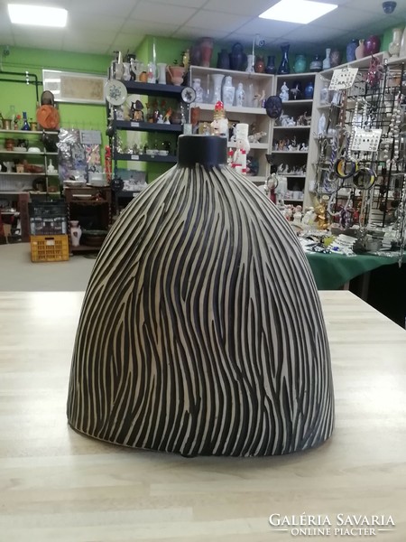 A special ceramic vase with a zebra pattern