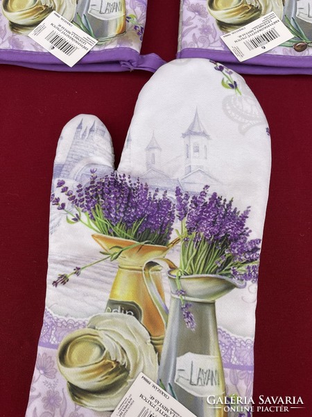 Beautiful new lavender floral oven gloves for Christmas gifts