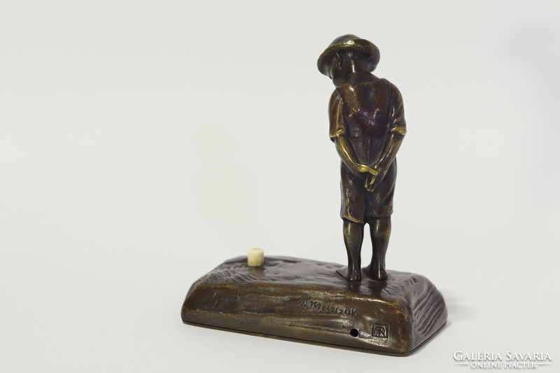 Tereszczuk Peter - bronz figurtális csengő