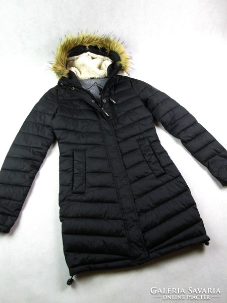 Original superdry (xs) women's black quilted jacket