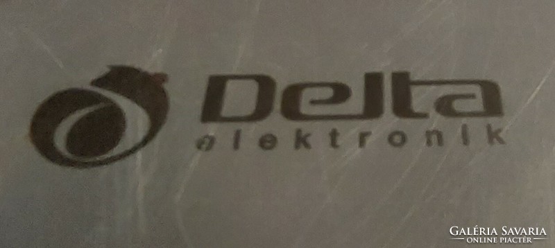 Ritka Delta Elektronik fém doboz 14 cm átmérő ( kb 1990 - es évek )