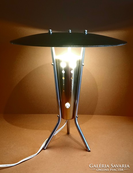 Tripod asztali UFO lámpa 1960.  ALKUDHATÓ Art deco design