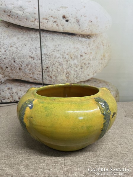 Imre Karda painted - glazed ceramic bowl a67