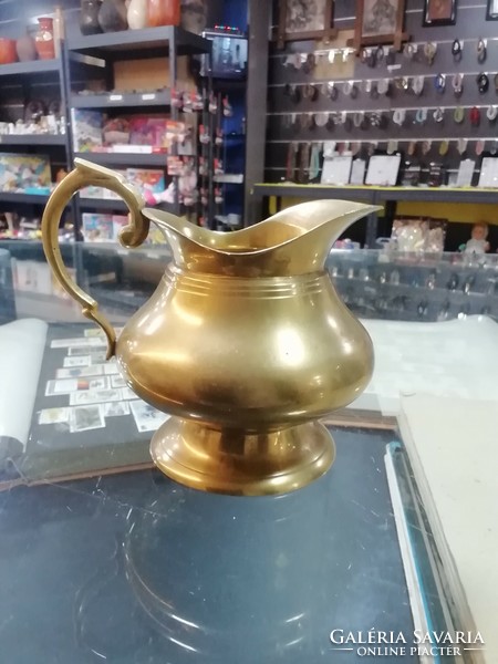 Brass cream jug