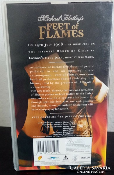 Michael flatley's - feet of flames - vhs - tape for sale