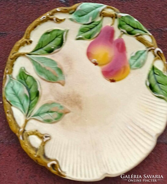 Antique Körmöcbánya majolica plate, wall plate - larger size