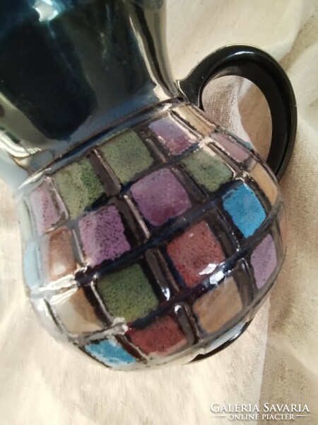 Handmade ceramic jug - mosaic