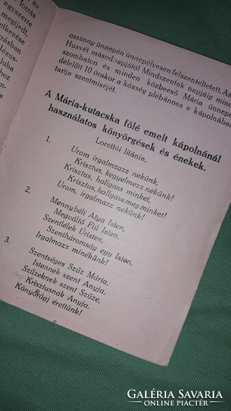 1933.Pillmann Alfonz :A csobánkai Mária-kutacska kegyhely rövid története könyv képek szerint SZENTK