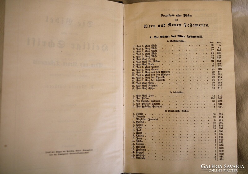 Biblia Die Heilige Schrift. D. Martin Luther Stuttgart 1902.