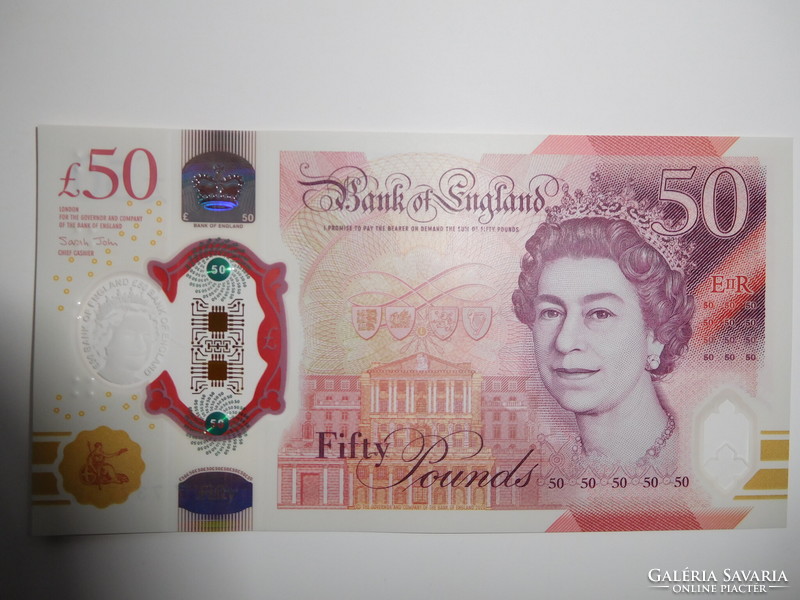 England 50 pounds 2020 unc polymer