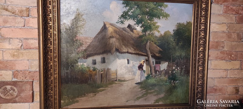 Painting by Gyula Zorkóczy