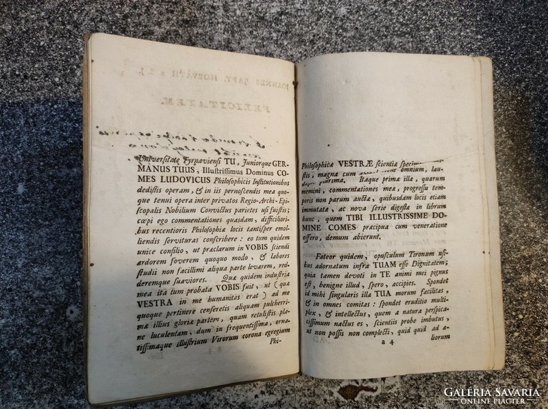 Horváth, (Keresztély János) Joan. Bapt.: Physica generalis,...(Fizika ) 1770 . Második kiadás