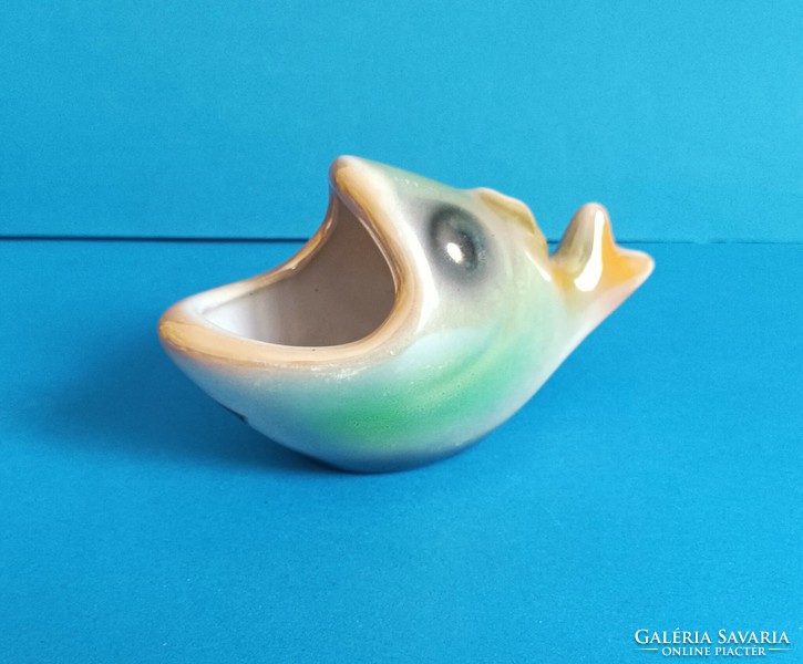 Retro craftsman fish ceramic bowl